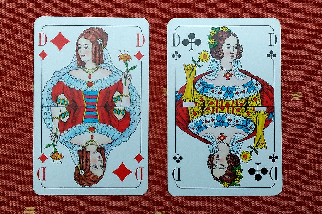 Bild 3: Ein Patt: beide Spieler legen eine Dame hin