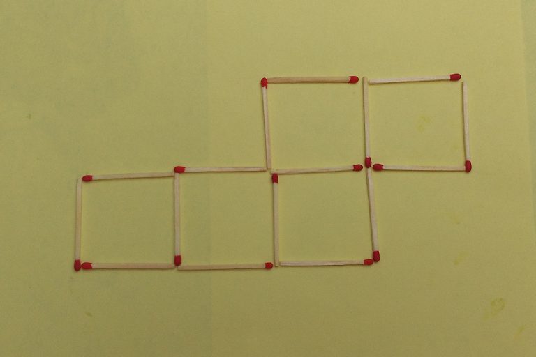  Streichholzspiele: Geometrische Gebilde mit Streichhölzern - Nr. 15: Illustration 