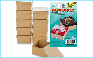 Pappboxen als Geschenkverpackung