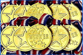 Medaillen für die Siegerehrung